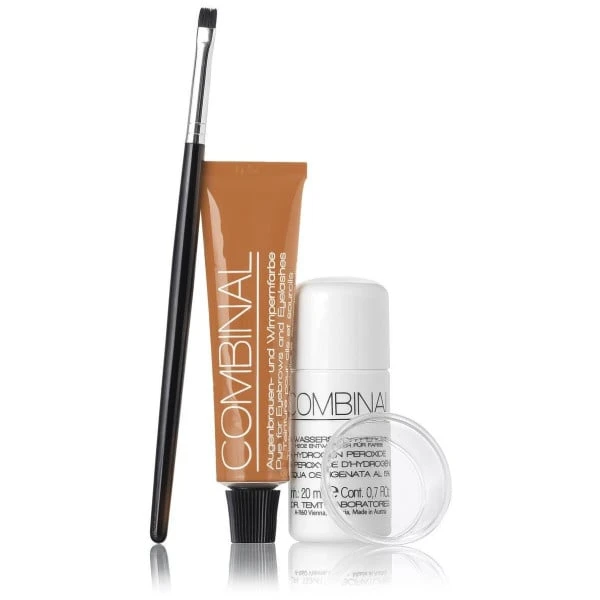 Mini Kit Coloration Cils Et Sourcils Combinal Marron Clair 3 Mini Kit Coloration Cils Et Sourcils Combinal Marron Clair